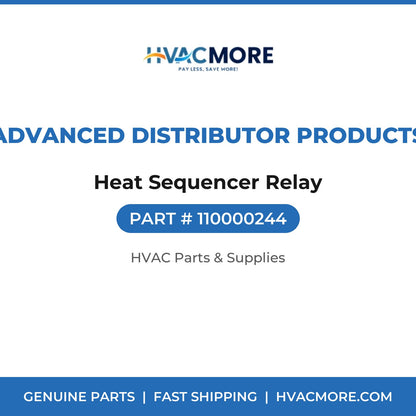 Advanced Distributor Products Heat Sequencer Relay 110000244