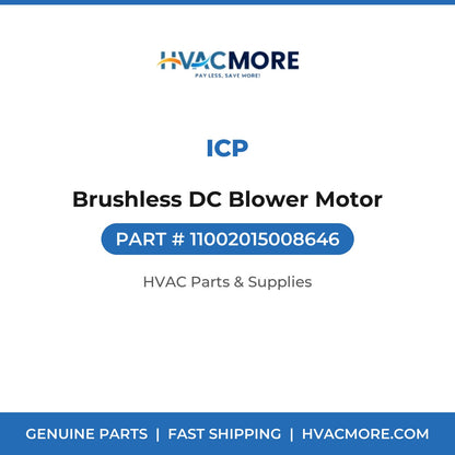ICP Brushless DC Blower Motor 11002015008646