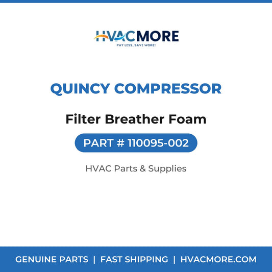 Quincy Compressor Filter Breather Foam 110095-002