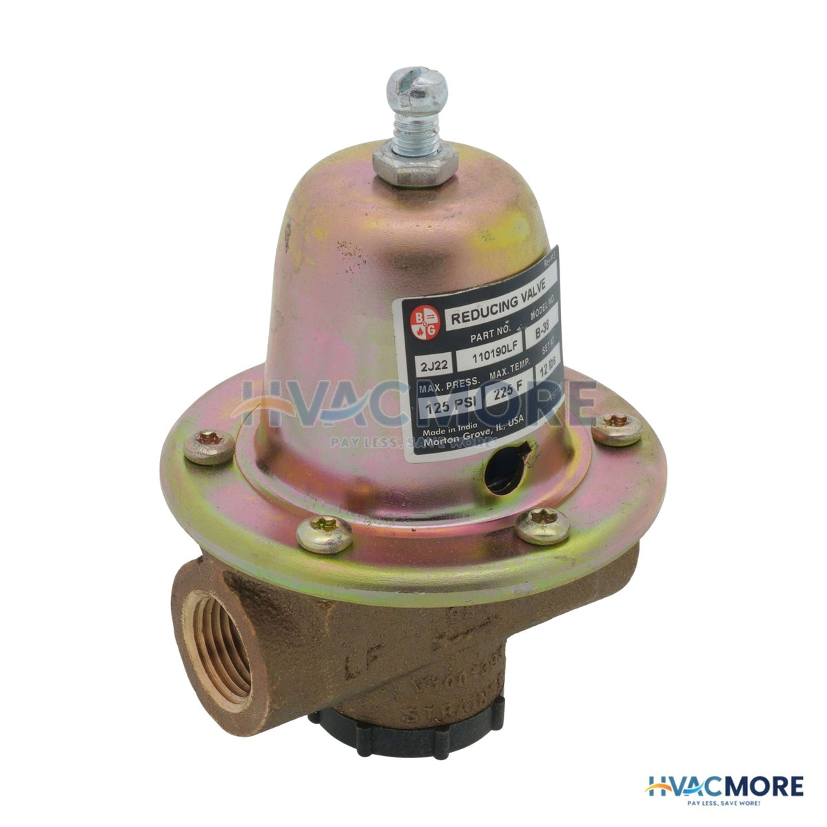 Bell & Gossett B-38 1/2" Pressure Reducing Valve (Lead Free) 110190LF