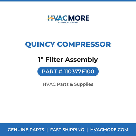 Quincy Compressor 1" Filter Assembly 110377F100