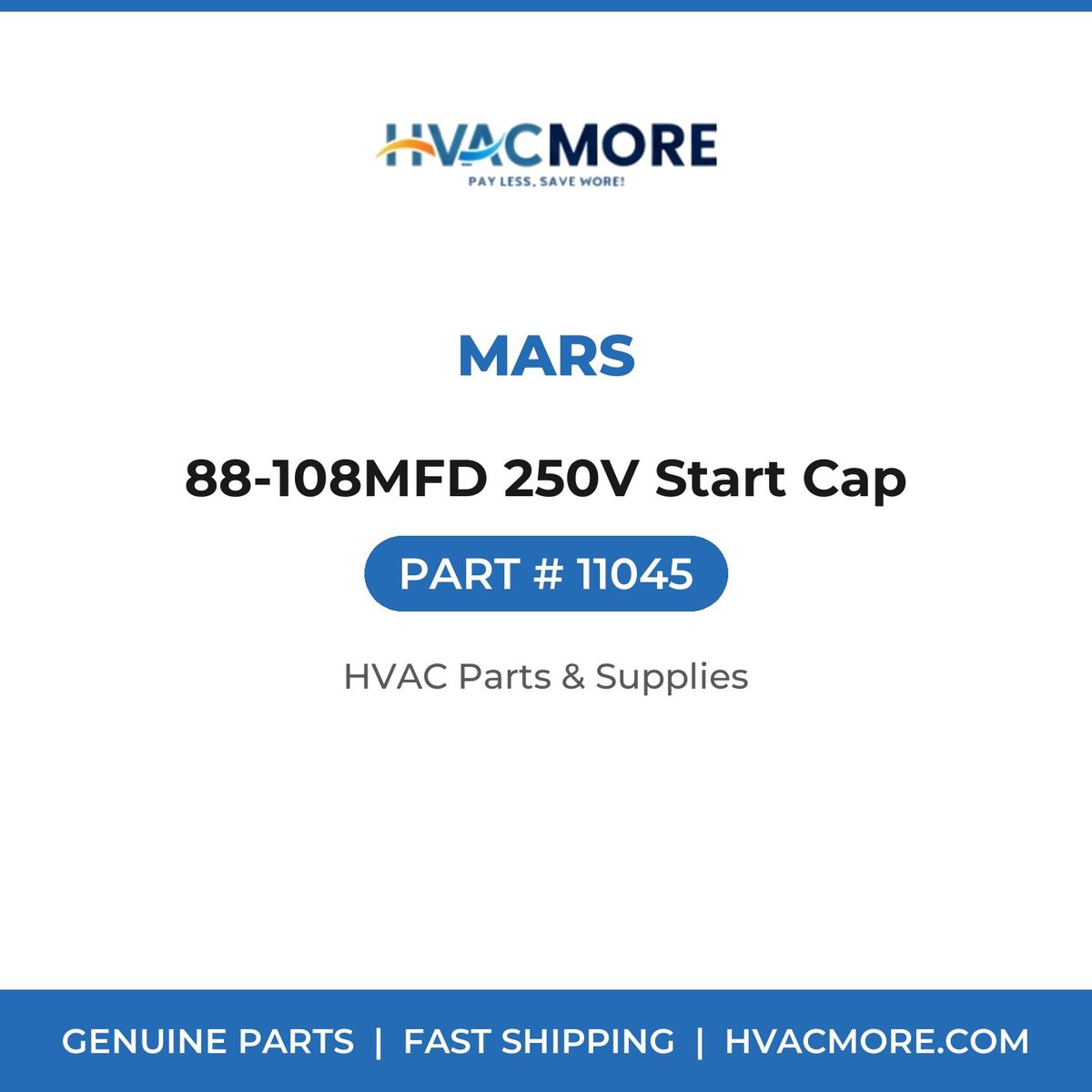 MARS 88-108MFD 250V Start Cap 11045