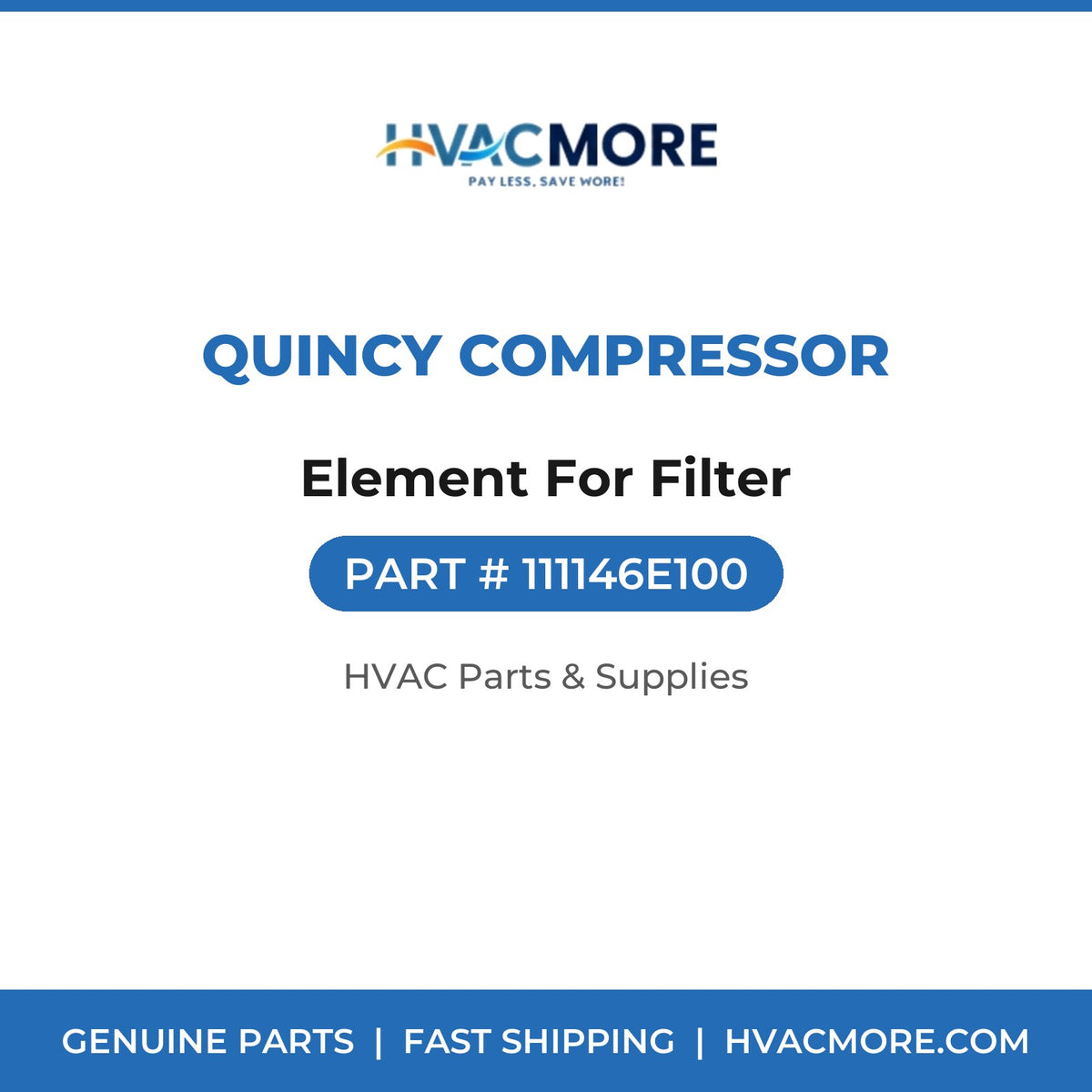 Quincy Compressor Element For Filter 111146E100