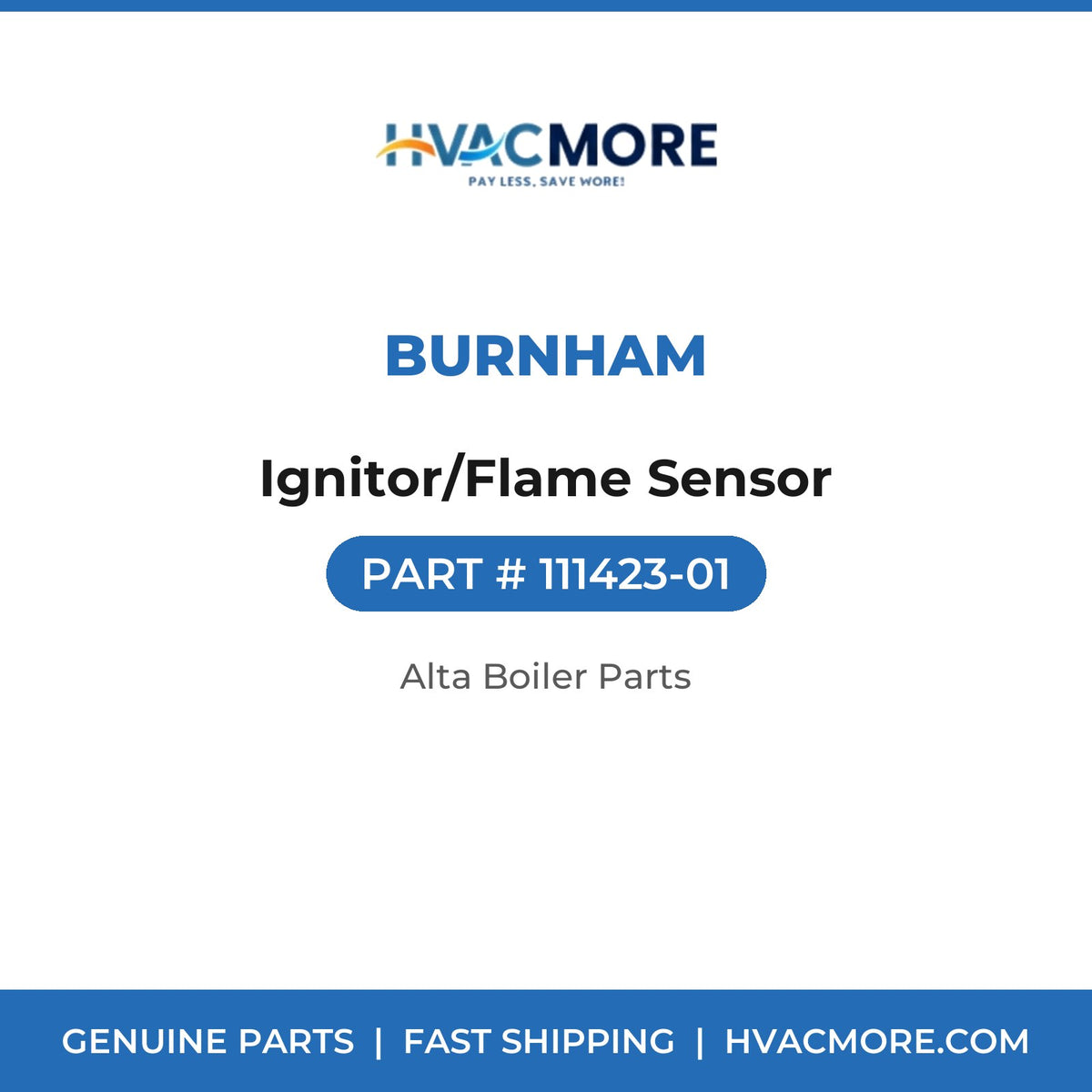 Burnham Ignitor/Flame Sensor 111423-01