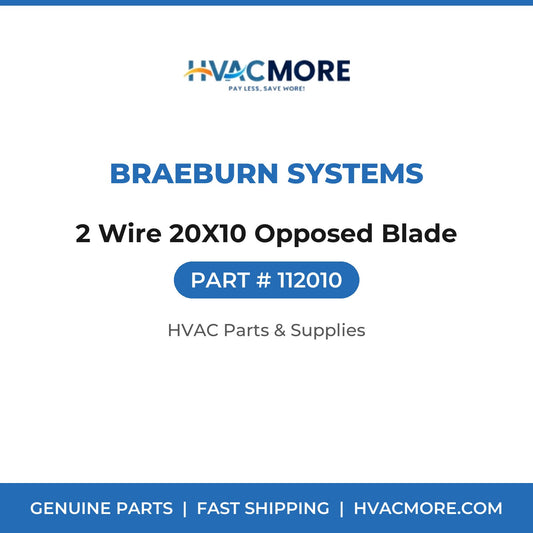 Braeburn Systems 2 Wire 20X10 Opposed Blade 112010