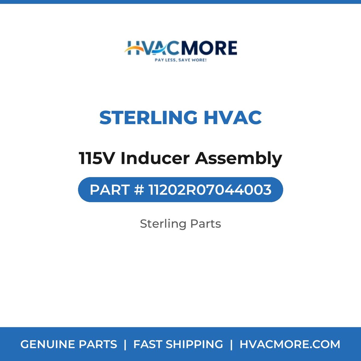 Sterling HVAC 115V Inducer Assembly 11202R07044003