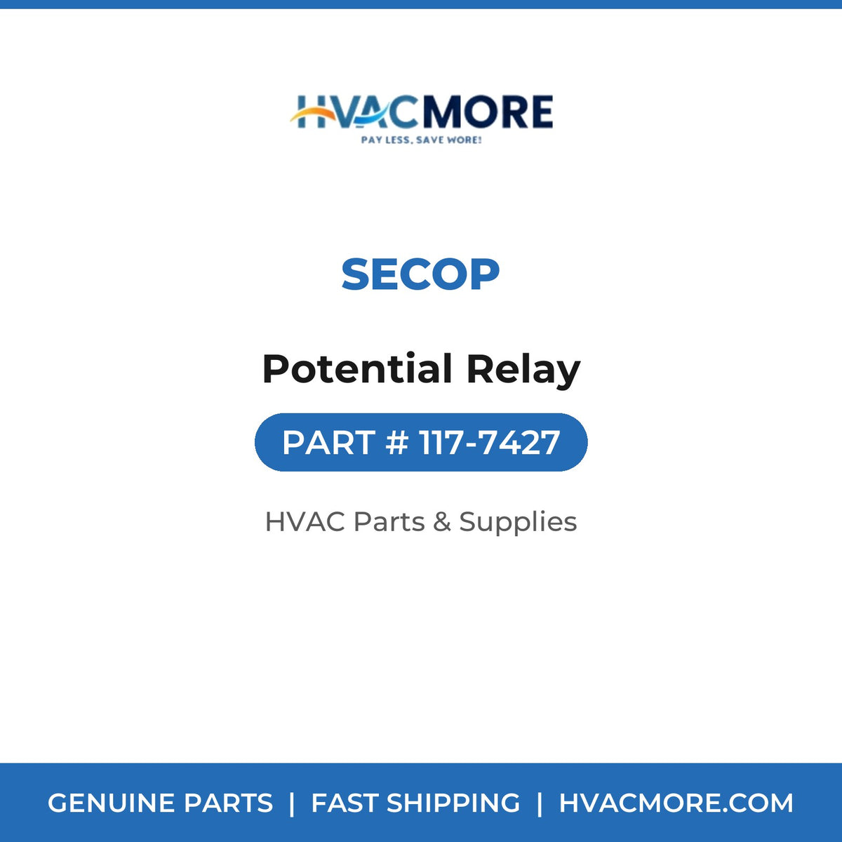 Secop Potential Relay 117-7427