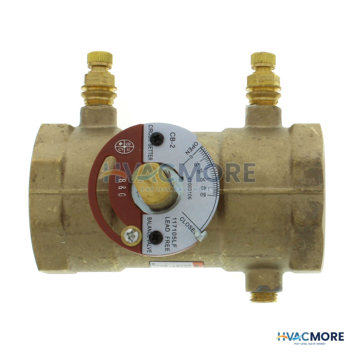 Bell & Gossett 2" NPT CB-2 Circuit Setter Balance Valve, Lead Free 117105LF