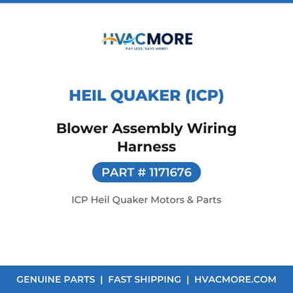 Heil Quaker (ICP) Blower Assembly Wiring Harness 1171676