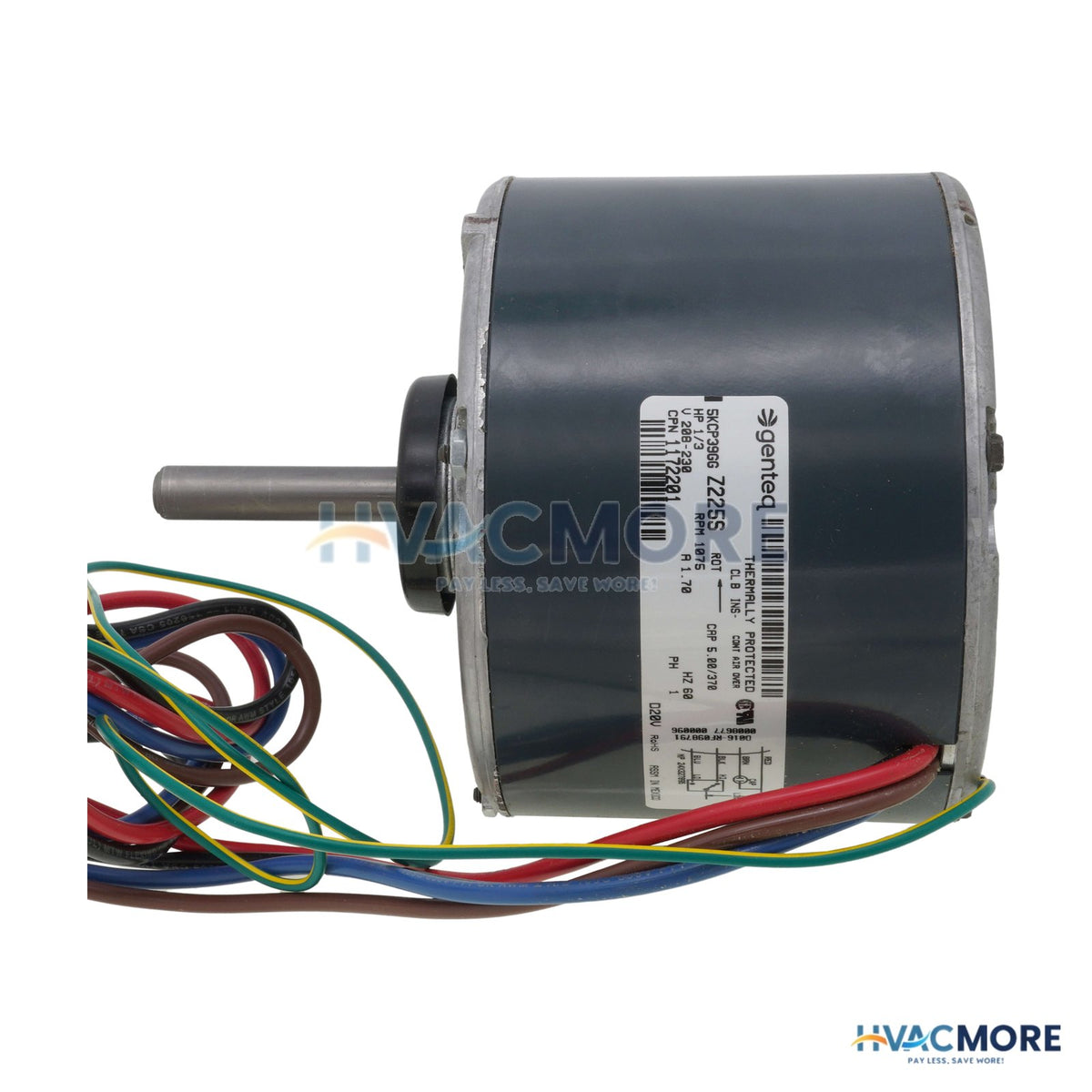 Heil Quaker (ICP) 2 Speed Condenser Motor (1075 RPM, 1/3 HP, 230V) 1172201