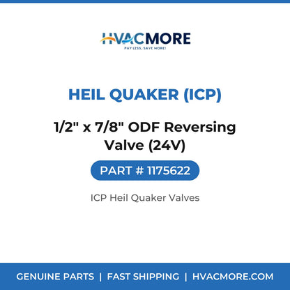 Heil Quaker (ICP) 1/2" x 7/8" ODF Reversing Valve (24V) 1175622