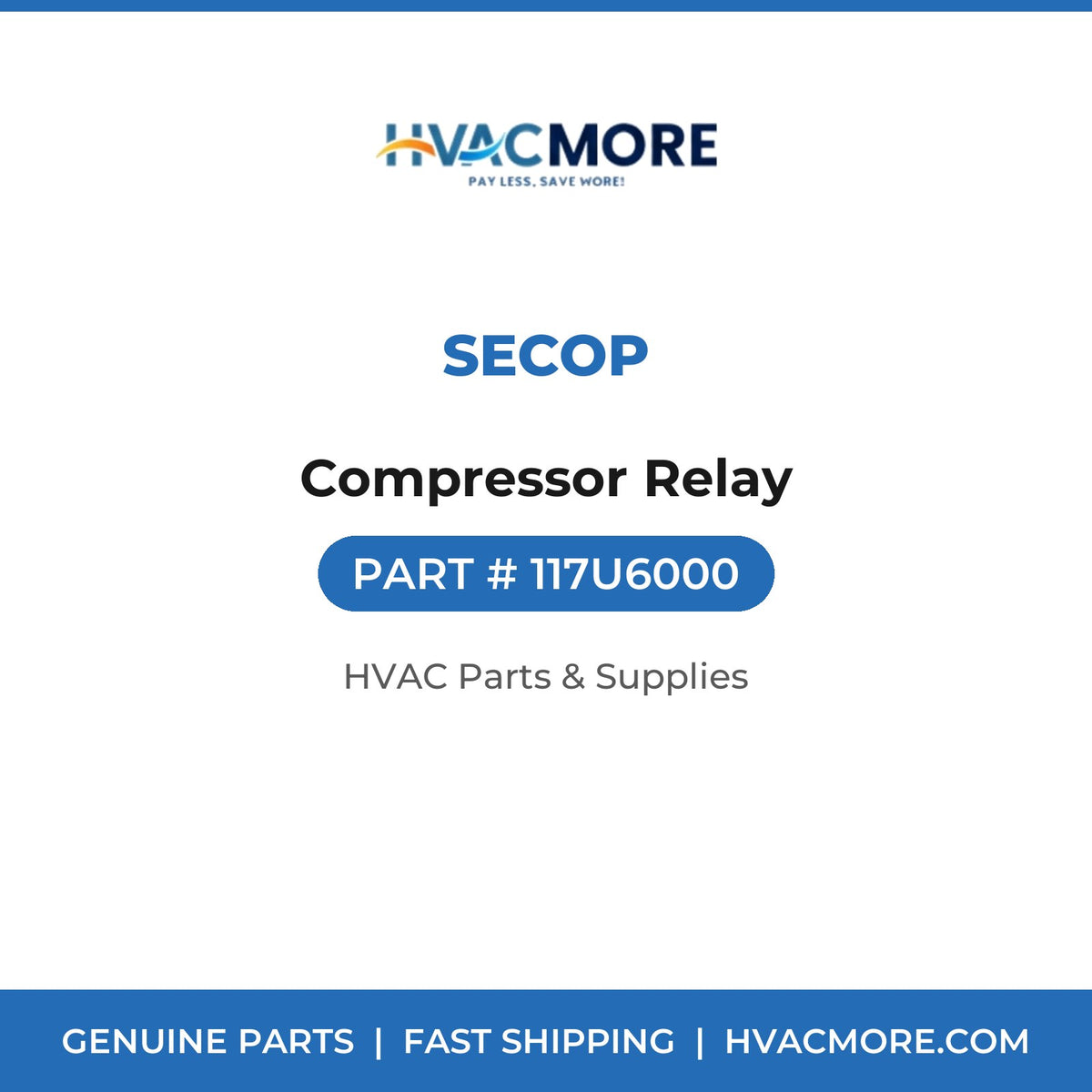Secop Compressor Relay 117U6000