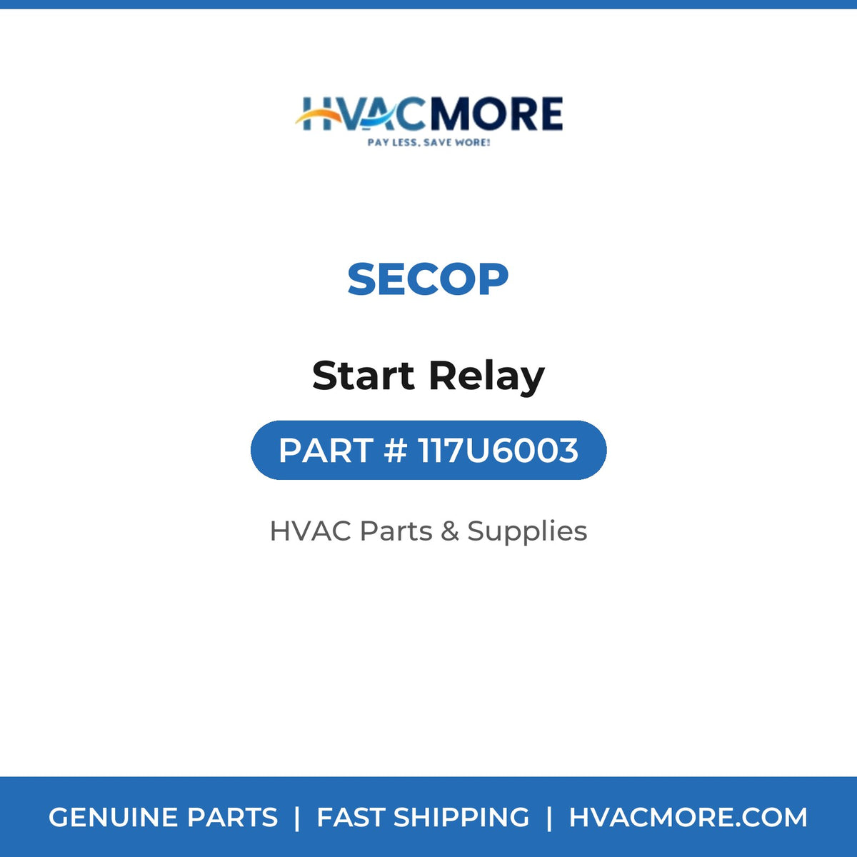 Secop Start Relay 117U6003