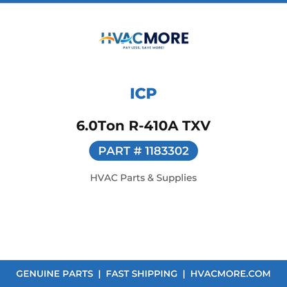ICP 6.0Ton R-410A TXV 1183302