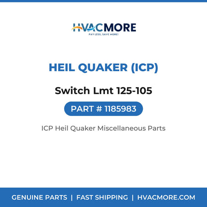 Heil Quaker (ICP) Switch Lmt 125-105 1185983