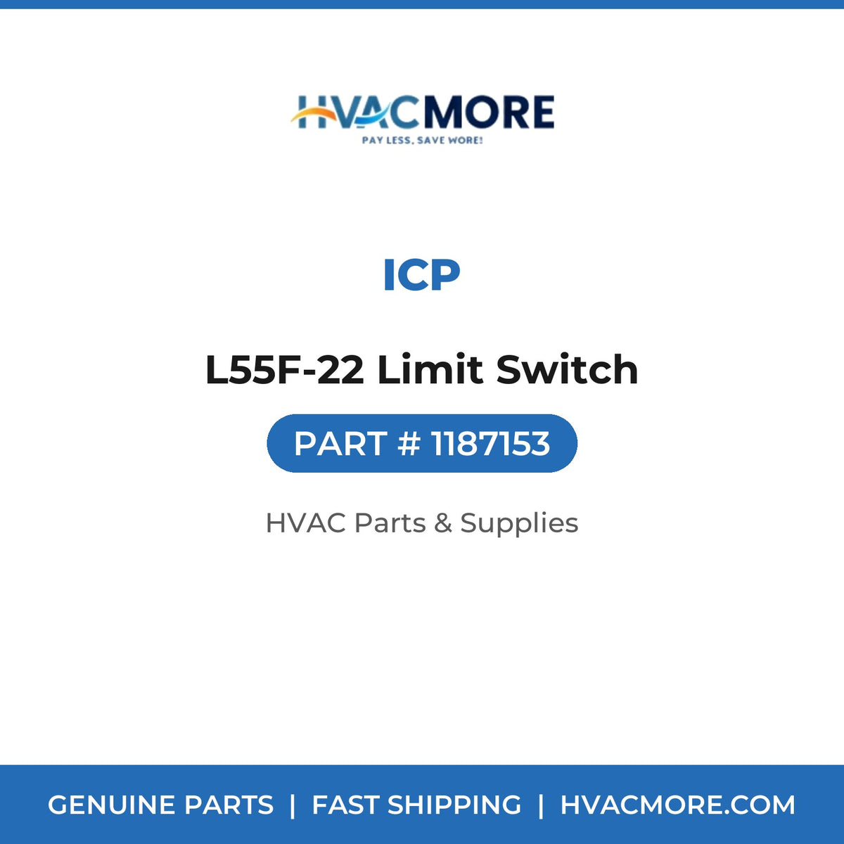 ICP L55F-22 Limit Switch 1187153