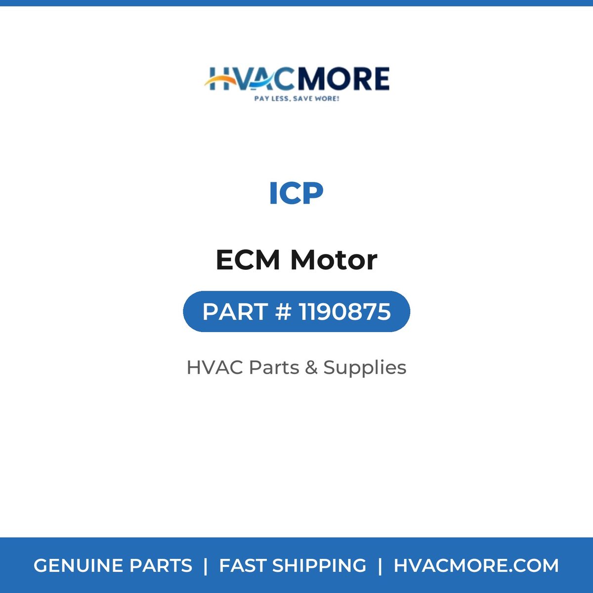 ICP ECM Motor 1190875