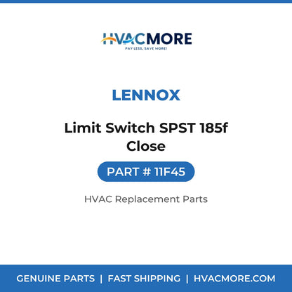 Lennox Limit Switch SPST 185f Close 11F45