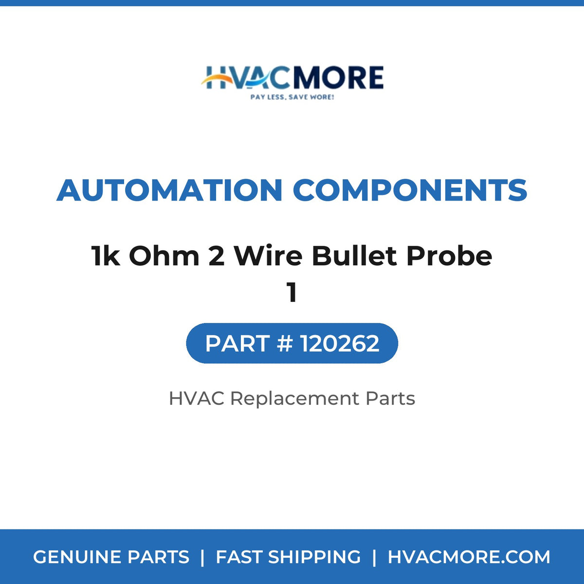 Automation Components 1k Ohm 2 Wire Bullet Probe 1 120262