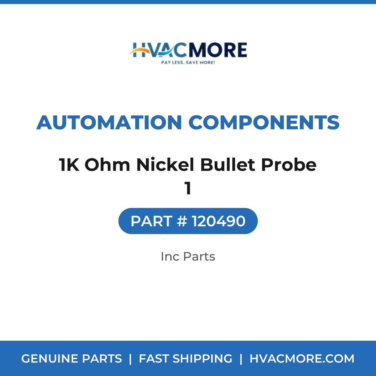 Automation Components 1K Ohm Nickel Bullet Probe 1 120490