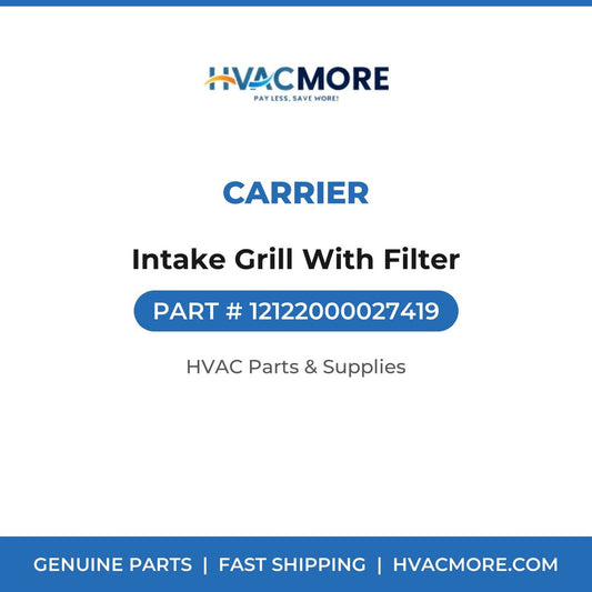 Carrier Intake Grill With Filter 12122000027419
