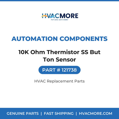 Automation Components 10K Ohm Thermistor SS But Ton Sensor 121738