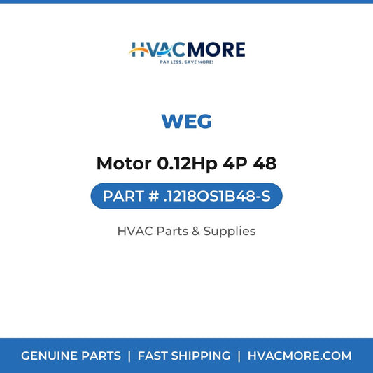 WEG Motor 0.12Hp 4P 48 .1218OS1B48-S