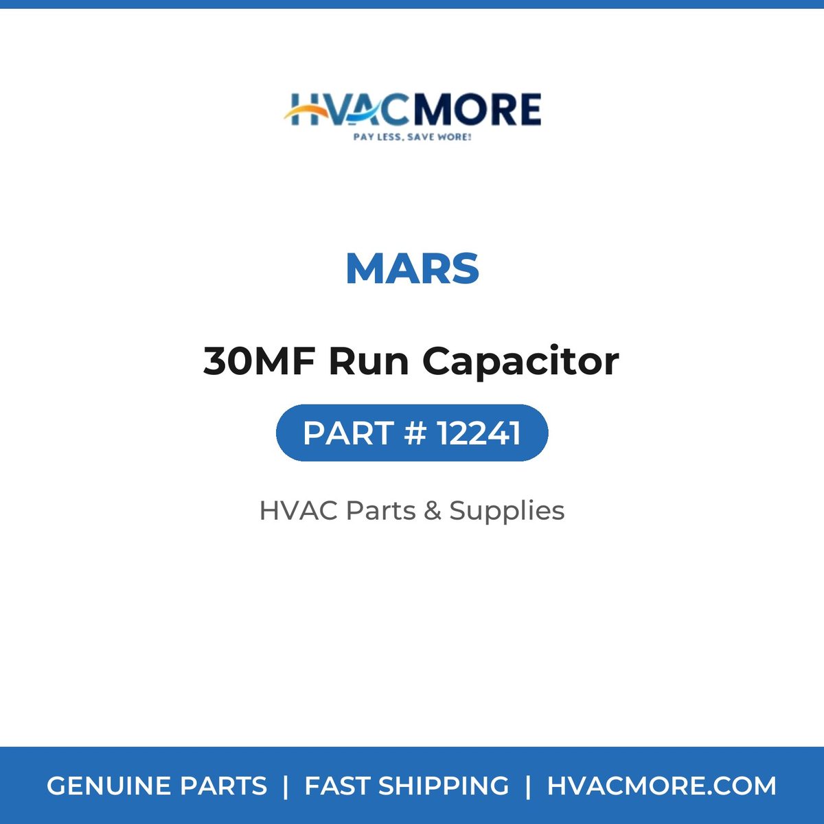 MARS 30MF Run Capacitor 12241