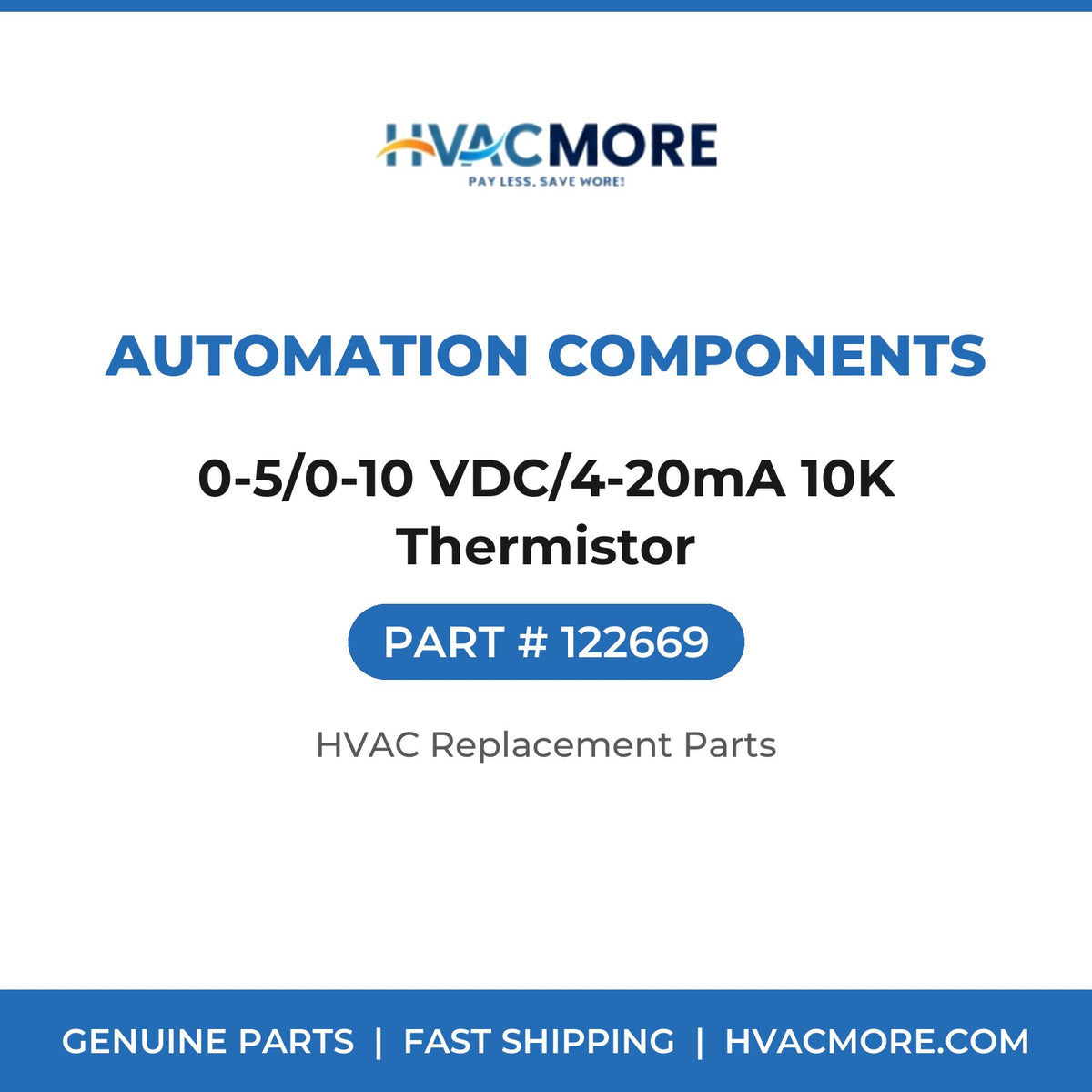 Automation Components 0-5/0-10 VDC/4-20mA 10K Thermistor 122669