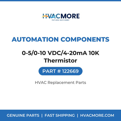 Automation Components 0-5/0-10 VDC/4-20mA 10K Thermistor 122669