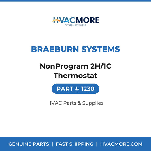Braeburn Systems NonProgram 2H/1C Thermostat 1230
