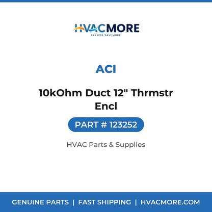 ACI 10kOhm Duct 12" Thrmstr Encl 123252