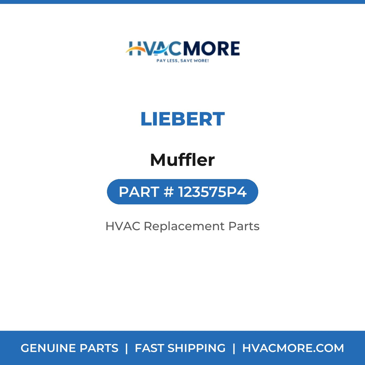 Liebert Muffler 123575P4
