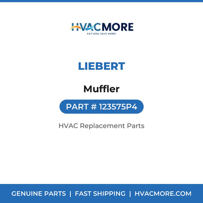 Liebert Muffler 123575P4