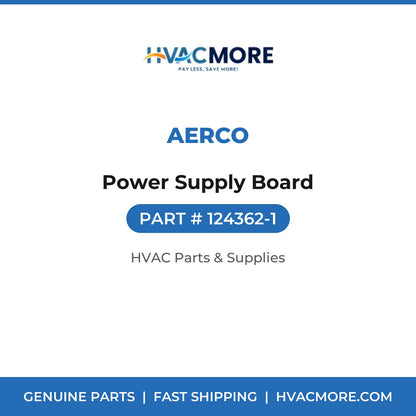AERCO Power Supply Board 124362-1