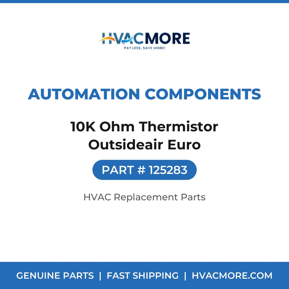 Automation Components 10K Ohm Thermistor Outsideair Euro 125283