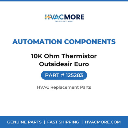 Automation Components 10K Ohm Thermistor Outsideair Euro 125283