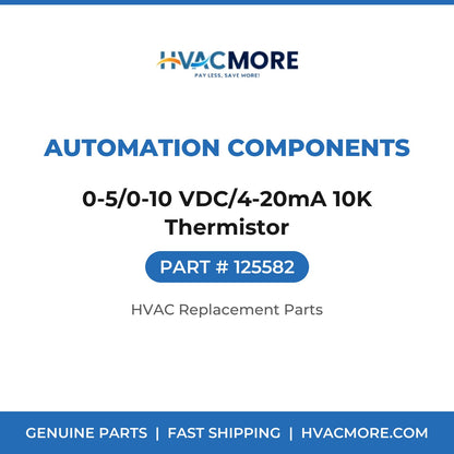 Automation Components 0-5/0-10 VDC/4-20mA 10K Thermistor 125582