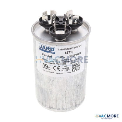 MARS 25/3 MFD Round Run Capacitor (370V) 12711