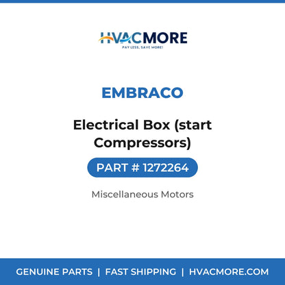 Embraco Electrical Box (start Compressors) 1272264