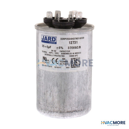 Jard 35/4 MFD Round Run Capacitor (370V) 12731