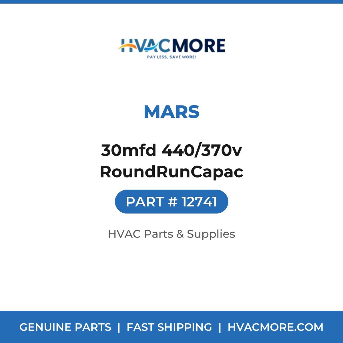 MARS 30mfd 440/370v RoundRunCapac 12741