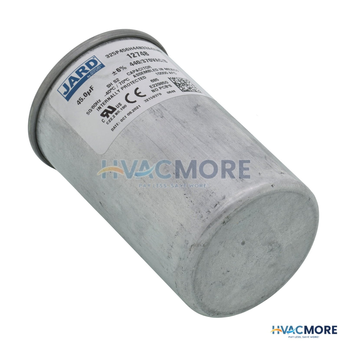 Jard 45 MFD Round Run Capacitor (440V) 12748