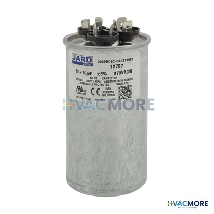 MARS 50/10MFD 370V Dual Round Capacitor 12757