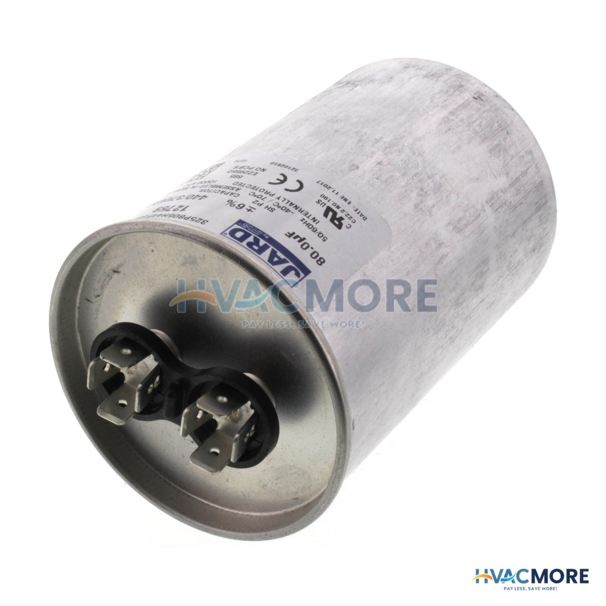Jard 80 MFD Round Run Capacitor (440V) 12759