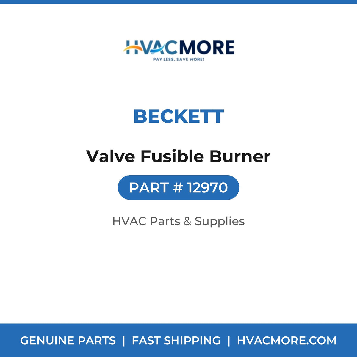 Beckett Valve Fusible Burner 12970