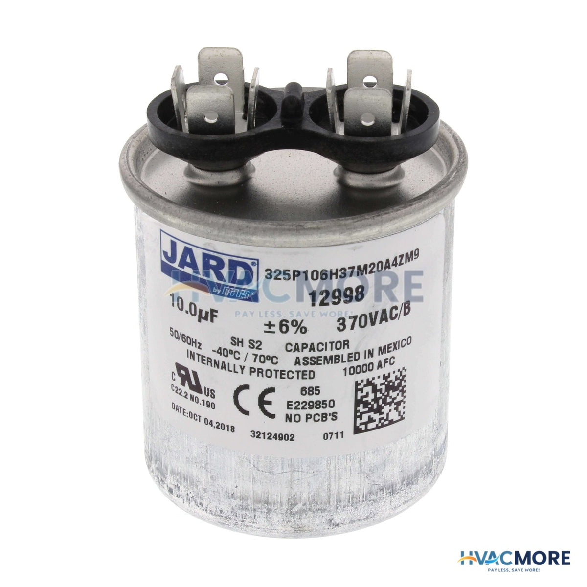 Jard 10 MFD Round Run Capacitor (370V) 12998