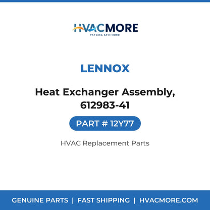 Lennox Heat Exchanger Assembly, 612983-41 12Y77
