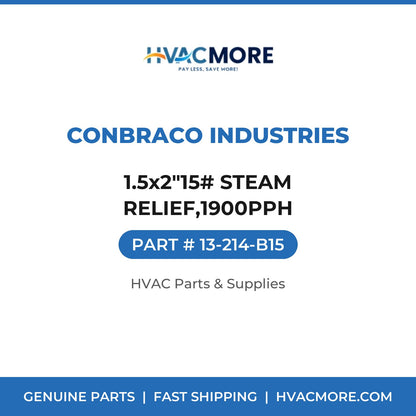 Conbraco Industries 1.5x2"15# STEAM RELIEF,1900PPH 13-214-B15