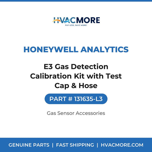 Honeywell Analytics E3 Gas Detection Calibration Kit with Test Cap & Hose 131635-L3